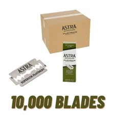 Astra Superior Platinum Double Edge Safety Razor Blades - 10,000 Blades