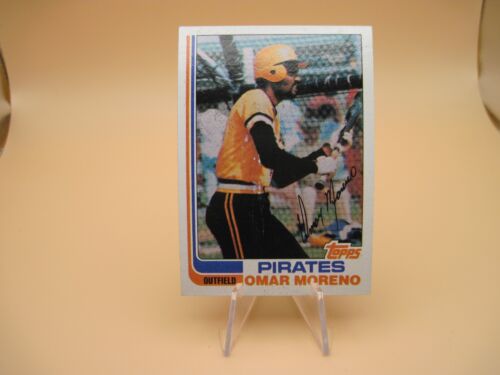 1982 TOPPS BASEBALL SET BREAK 395 OMAR MORENO PIRATES