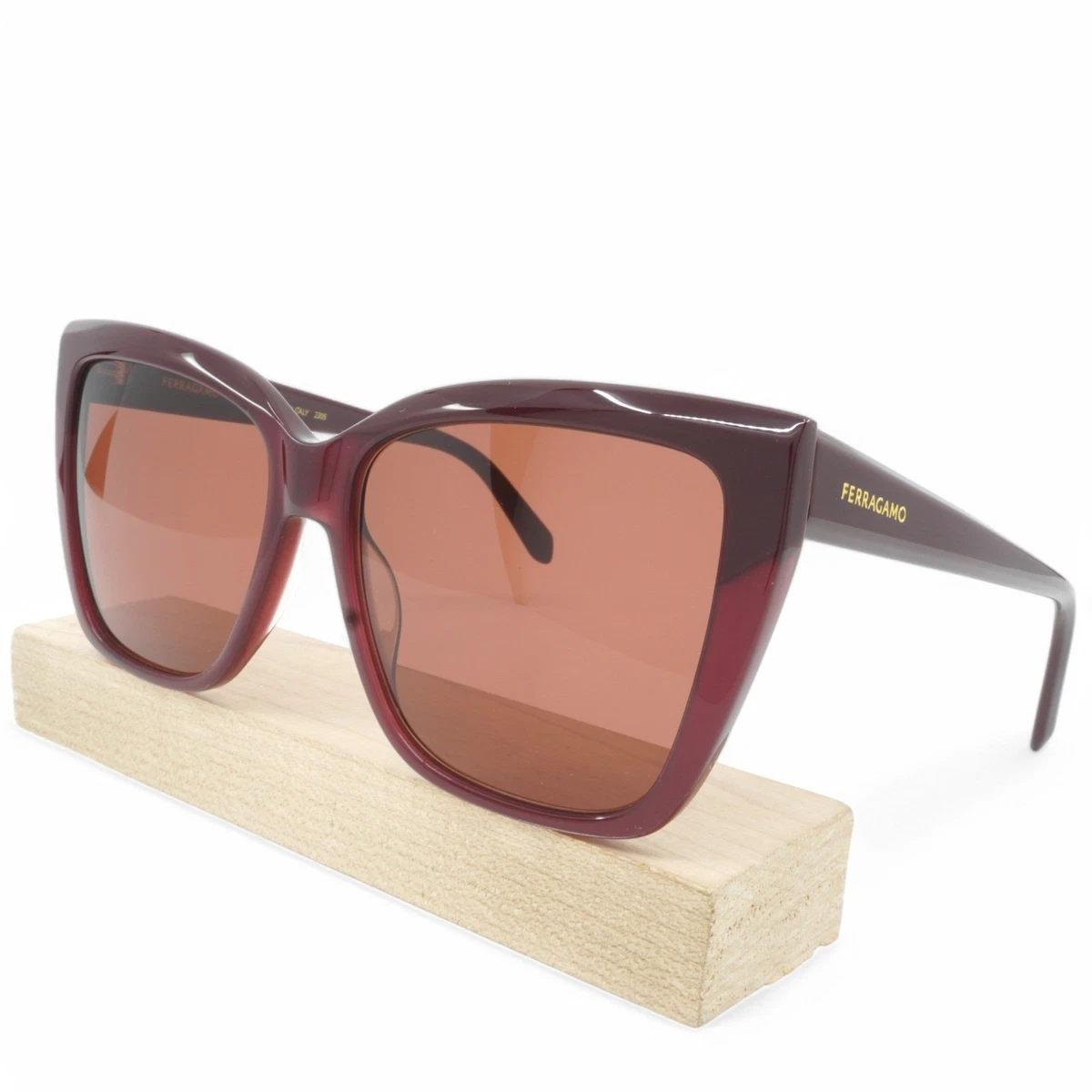 Salvatore Ferragamo Sunglasses Womens OS Brown SF722S Gancini Butterfly Italy Salvatore Ferragamo Butterfly Sunglasses for Women for sale  main image 4