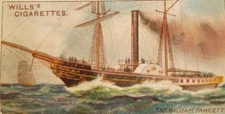 Imperial Tobacco Co celebrated ships Cigarette Trade Card Will's vintage a4-11