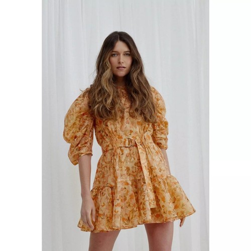 NWT - ACLER- Bonhill Dress - Peach Parfait Size 8 AU - Picture 5 of 6