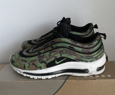 RARE 🔥Nike Air Max 97 Premium QS Raw Umber Fortress Green UK GB
