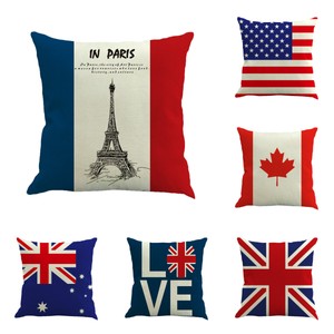 Union Jack Cushion Cover Canada America Usa Pillow Case Australian