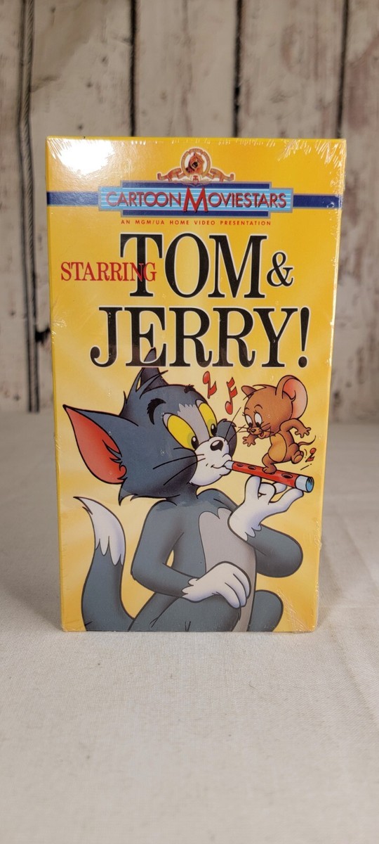 Tom And Jerry Cartoon MovieStars VHS 1988 MGM TESTED VG