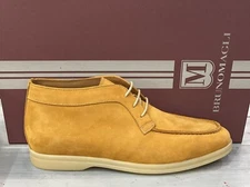 Bruno Magli Men's Shoe Size Eu 42 Desert Boot Ochre Leather (Sole 29 CM) MB002