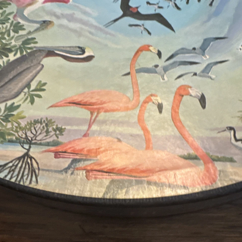 Vtg 1965 Springbok Circular Puzzle "Water Birds" by Arthur Singer / PZL C912 - Image 2 of 4