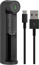 Guard Dog Security USB AA Battery Charger, Single Slot Fast Charging with LED