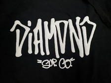 New Diamond Supply Co. Black Script Pullover Fleece Hoodie