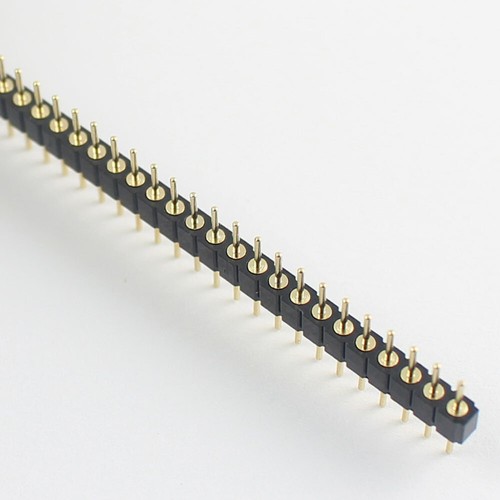 50Pcs Gold Plated 2mm Pitch Male 40 Pin Single Row Round Pin Header Strip - Picture 4 of 7