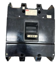 FPE Type NJL NJL631125 3 Pole Phase 125 Amp Circuit Breaker 600V 125A Federal P