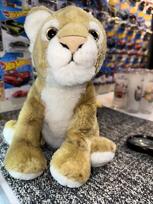 The Petting Zoo Vintage 1994 Tan Sitting Tiger Cub? Plush 11  Tall Tufted Ears
