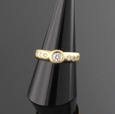 DAMENRING 585er GELBGOLD BRILLANTEN 0,38ct Wert EUR 1998,-