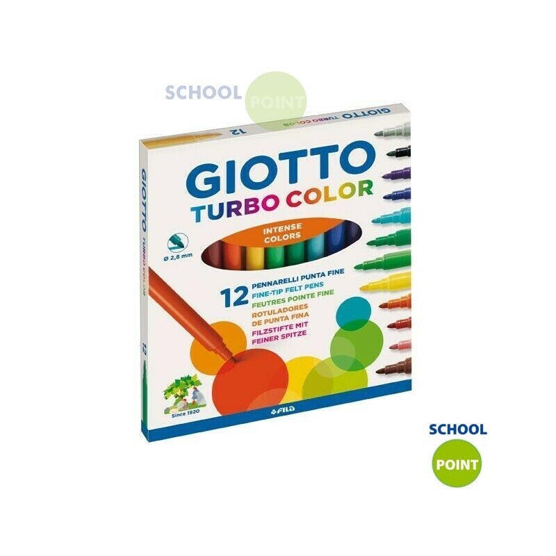 Giotto – Pennarelli Giotto Turbocolor 12 Pezzi