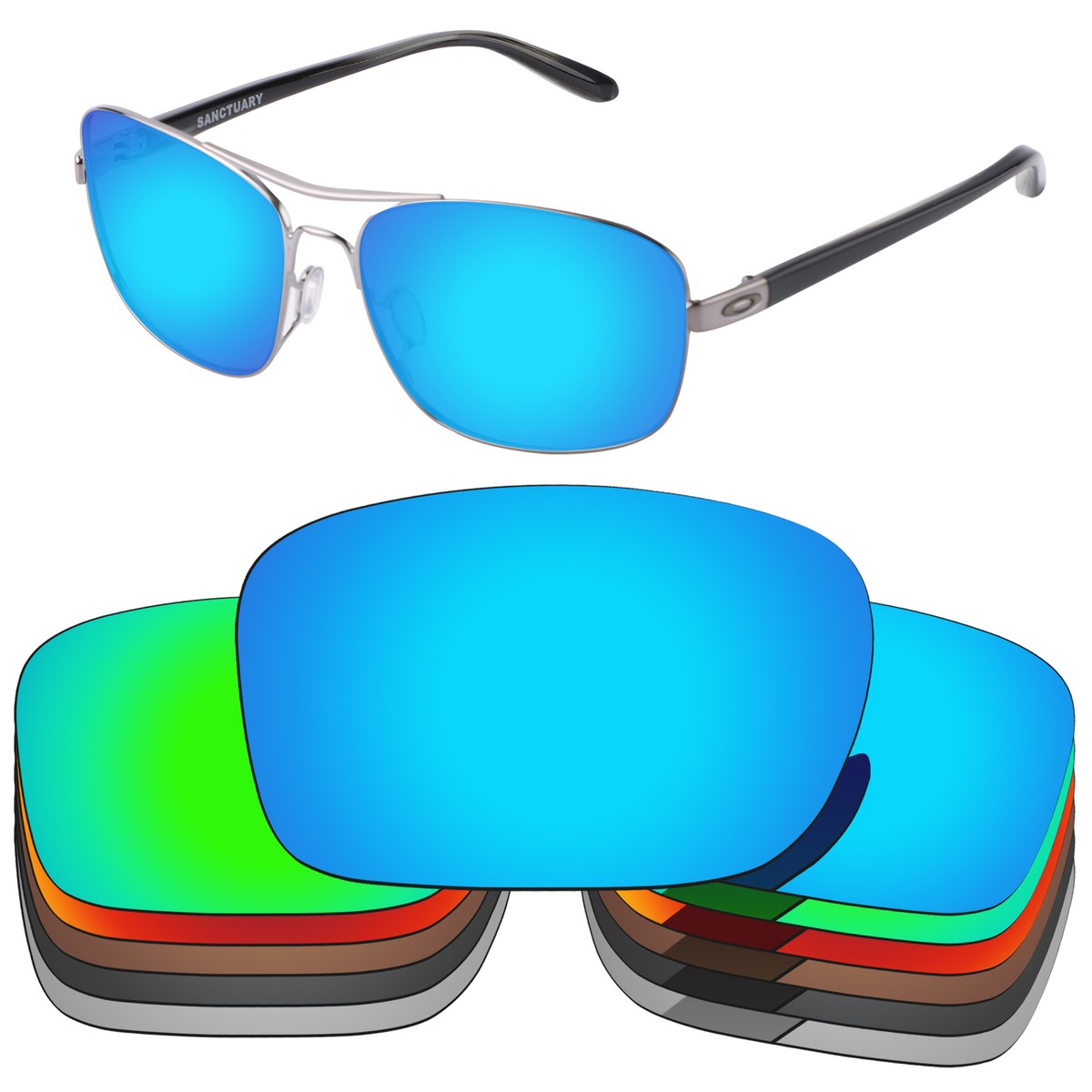Vonxyz Replacement Sunglass Lenses For Spy Optic Cooper - Bronze MirrorCoat Polarized, 100% UV Protection