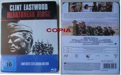 Heartbreak Ridge - GUNNY Clint Eastwood Steelbook Blu Ray Aud.ITA