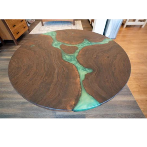 Epoxy Resin Corner Table Top / Epoxy Table Top Handmade Art Furniture