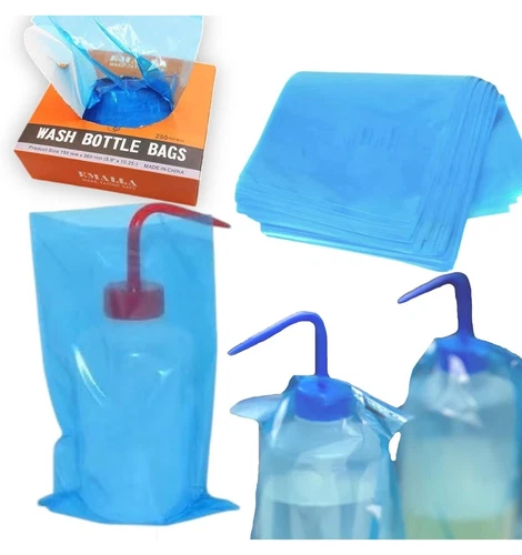 EMALLA Tattoo Wash Bottle Bags Covers Sleeves 250 pcs ~ New Sealed image 6