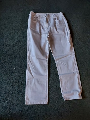 Damart - Cotton Stretch Trousers. White 