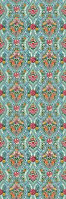 Eijffinger Tapete 341101 Pip Studio 3 Wandpaneele grün bunt Ornament Vlies