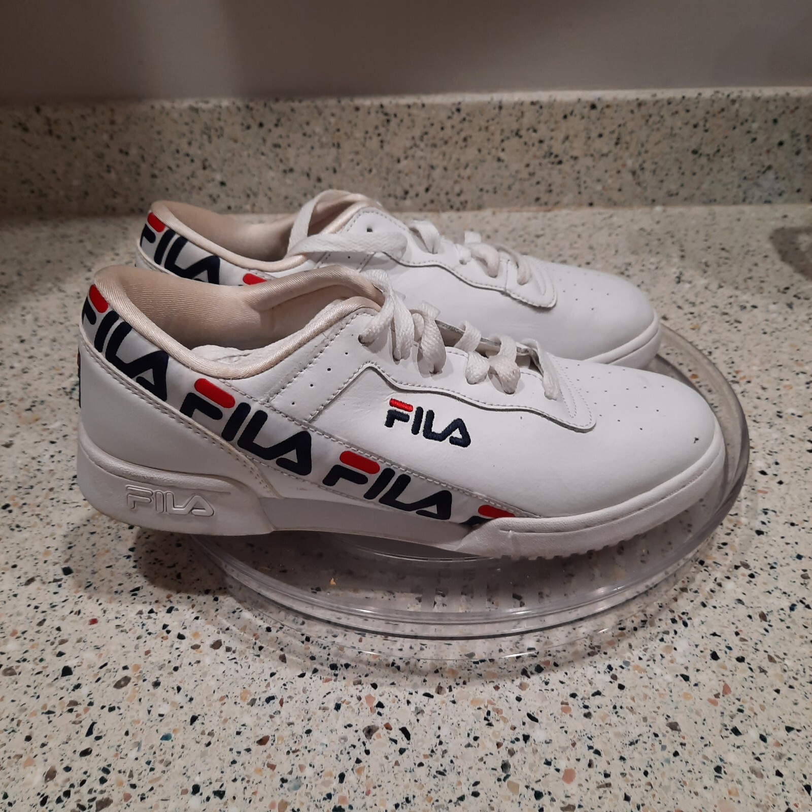 SAOLA Scarpe da ginnastica Fila uomo taglia 8 bianche sneakers 1FM00401 125 logo