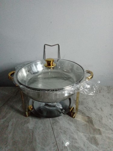 Chafing Dish 4.5L Buffet Server With Glass Lid. Warmer for Banquet Kitchen - Picture 13 of 14
