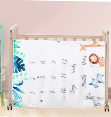 Babydecke Soft Swaddle Kinderbett Kinderzimmerdecke 120 x 100 cm
