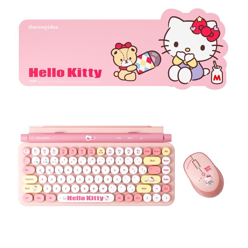 Thecoopidea Sanrio Wireless Keyboard Mouse Set Cinnamoroll Hello