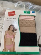 Hanes Ultimate Perfect Stretch Bikini Panties Womens Size 2XL 3 Pair Pack New