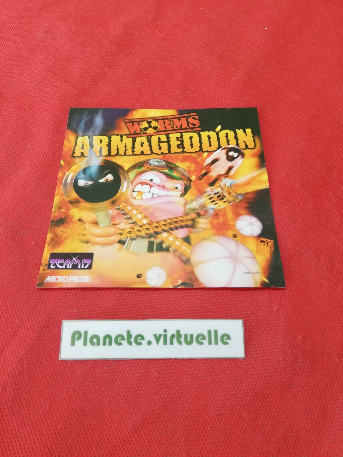 WORMS ARMAGEDDON DREAMCAST SEGA  🌟 jaquette avant 