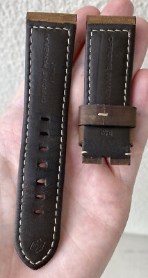 Authentic Officine Panerai 24mm x 22mm Assolutamente Brown