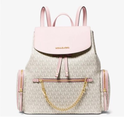 MICHEAL KORS リュック pinktulip‼️ NEW Michael Kors Mini Brooklyn Studded Leather Pink Backpack