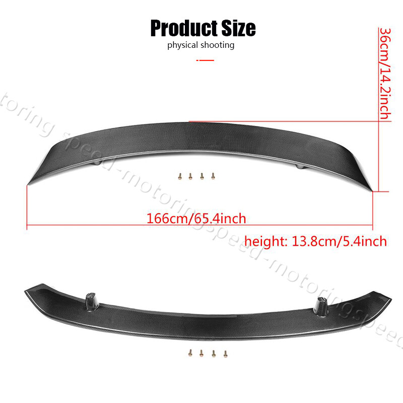 REAL Carbon Fiber For 2007-2015 Audi R8 Coupe Trunk Wing Lip Rear Boot Spoiler