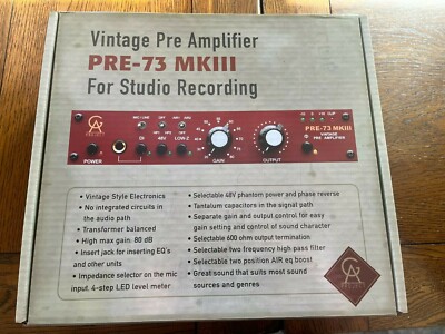 Golden Age Project PRE73mkIII Preamp vintage 1073 style mic