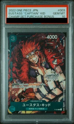 PSA 10 Luffy Law Kid 3 Set Championship Promo 2022 Japanese One
