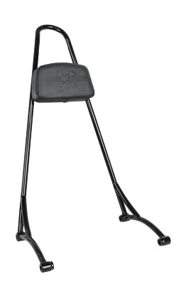 Burly Brand B13-1506B Tall Sissy Bar W/ Pad Black