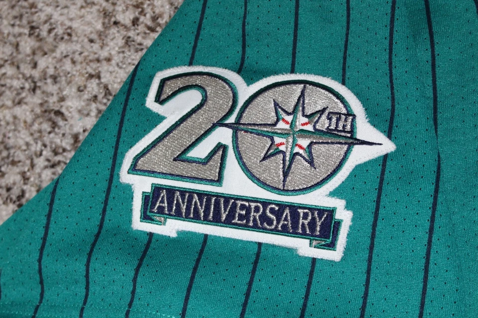 Ken Griffey Jr. Seattle Mariners Teal Majestic XXL Jersey Jackie 50º 20º Parche Foto 4 de 4
