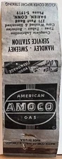 Handley Sweeney Service Station Darien CT Connecticut Amoco Gas Matchbook Cover