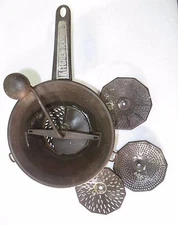 Vintage Fruit & potato Masher ricer Kitchen tool 3 Extra mold India Moderate 
