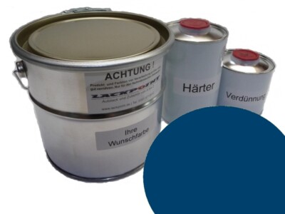 3.5 Liter Set of 2K Car Paint for DAF 05462 Gentian Blue Acrylic Top Paint Color Blue