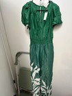 NWT ANTHROPOLOGIE The Somerset Jumpsuit Women's Size XS Green Floral — photo 3