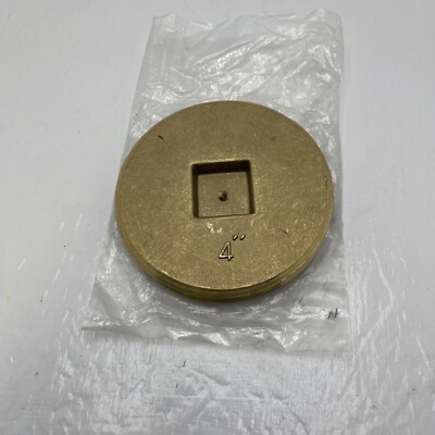 Proflo PFEP53P Brass IPS Cleanout Plug, Threader, Recessed Head, 4 