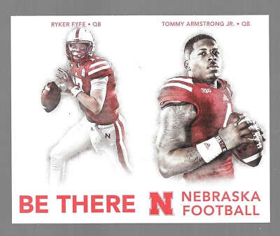 2016 Nebraska Cornhuskers Husker Football Pocket Schedule Tommy Armstrong Fyfe