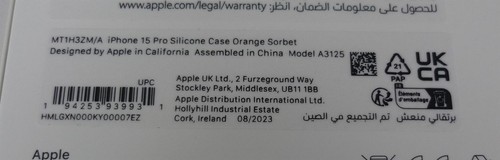 Véritable / Officiel Apple IPHONE 15 Pro Silicone Étui/Housse - Orange Sorbet - Photo 4 sur 9