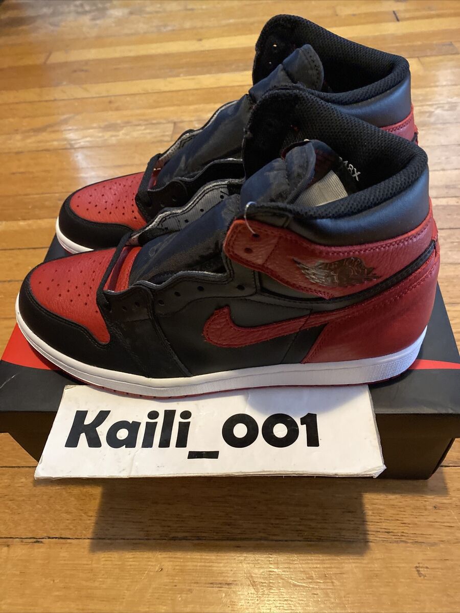 Nike Air Jordan 1 Retro High OG Banned 555088-001 Bred 2016 Nike Air Jordan 1 Retro High OG Banned 555088-001 Bred 2016
