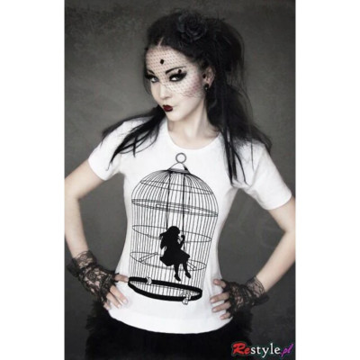 Restyle Girl In A Cage Top Womens Alternative Gothic Horror Clothing Tattoo
