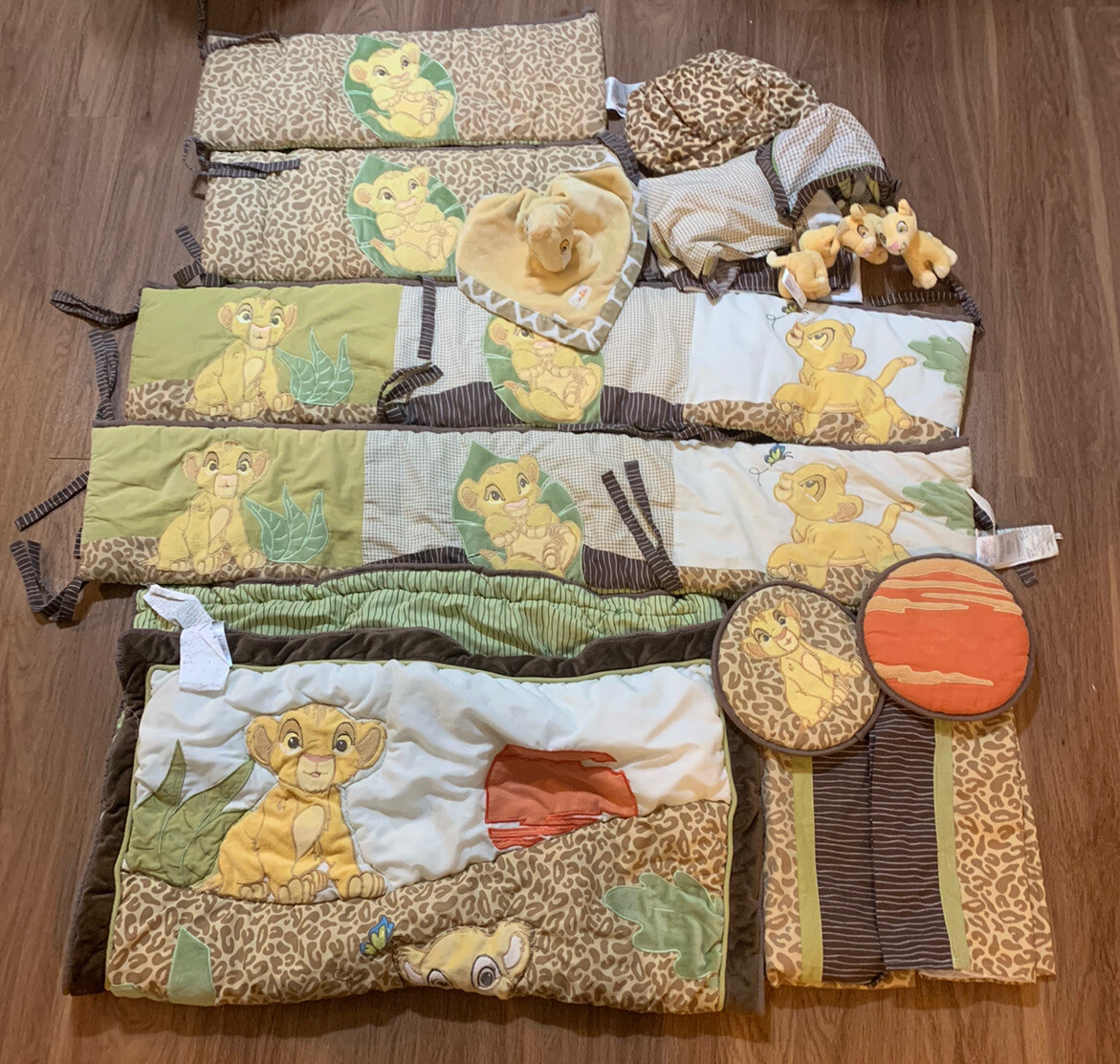 disney lion king 7 piece crib bedding set