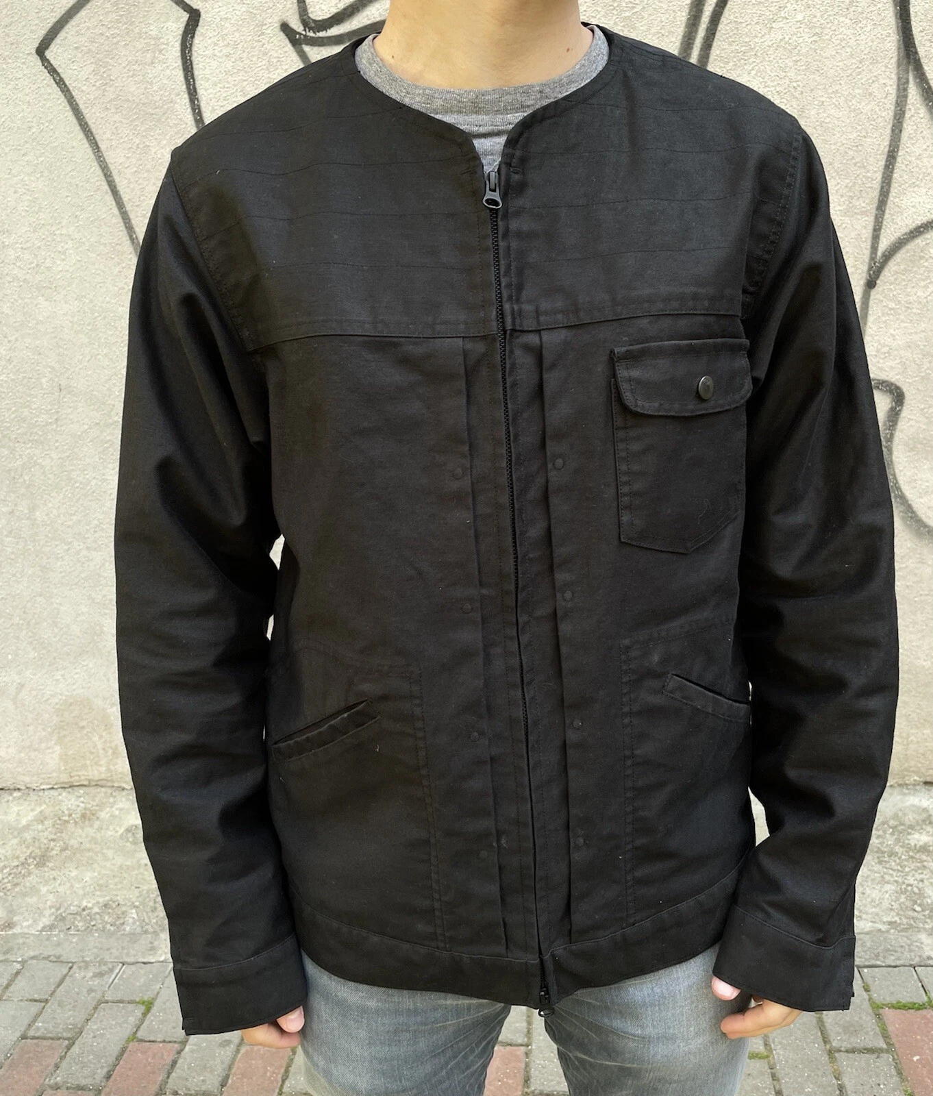 Filling Pieces X ONES STROKE JAPAN Men's Zipper Nylon Jacket XL RARE DESIGNER