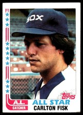 Carlton Fisk 1982 Topps #554 White Sox MLB READ FREE SHIPPING AutographDen