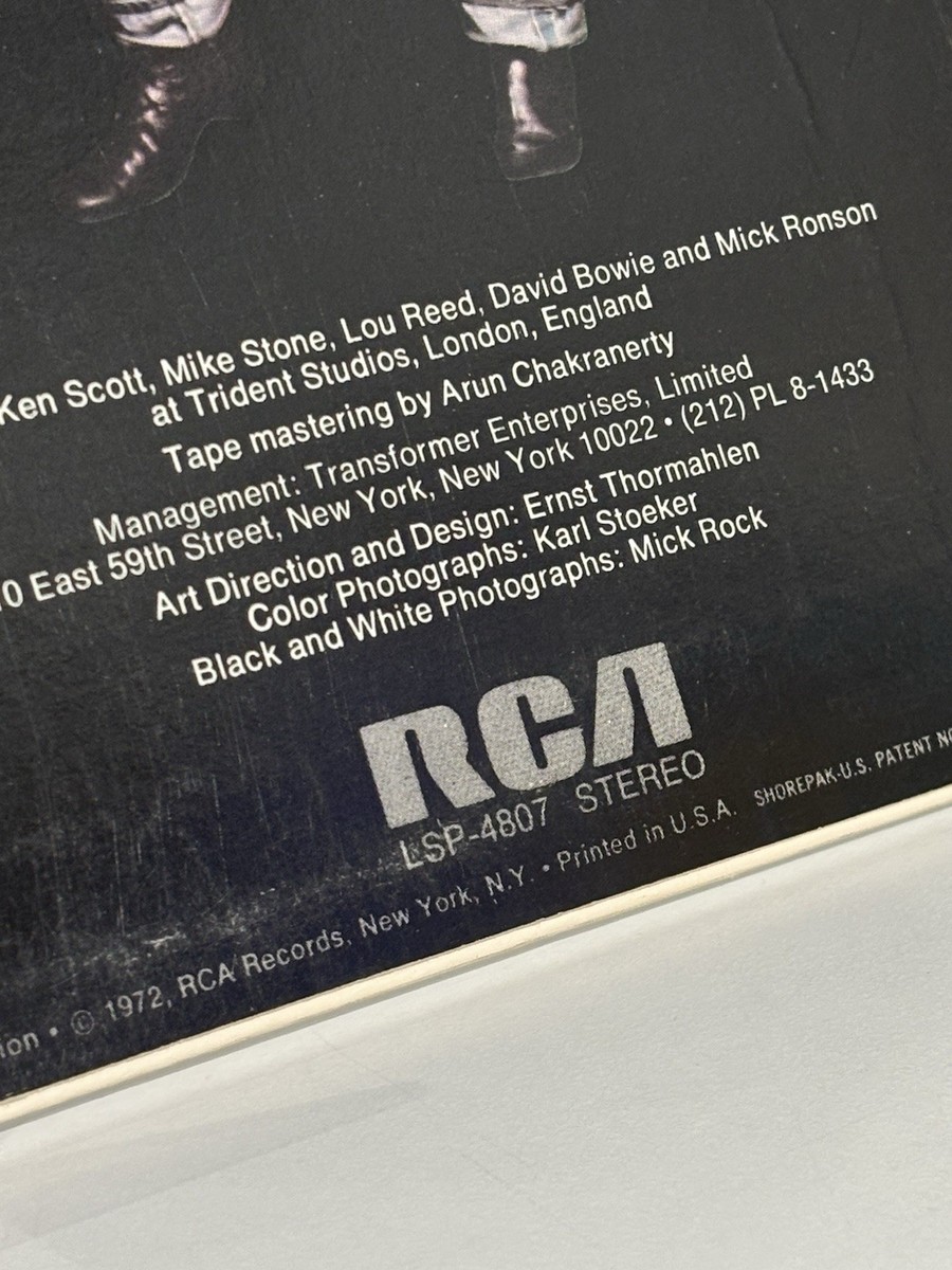 米LP Lou Reed Transformer USオリジナル盤オレンジRCA 米LP Lou Reed Transformer USオリジナル盤オレンジRCA アウトレット