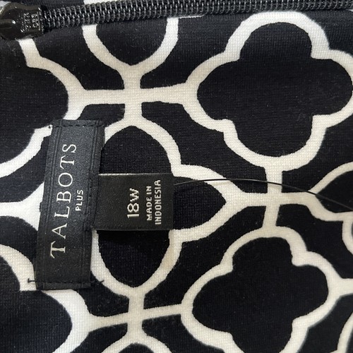$169 NWT TALBOTS BLACK DRESS 18W 2X - Picture 7 of 9